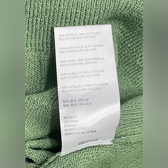 Free People Cool Moss Staycation Short Sleeve Pullover Sweater Shirt  XSmall New - Picture 4 of 5